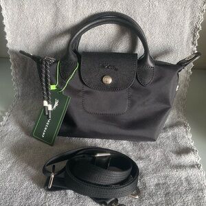 Longchamp Le Pliage Energy XS Black Handbag